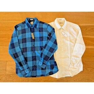 NWT Lot - 2 J. Crew Men's Long Sleeve Button Down Shirts M/L